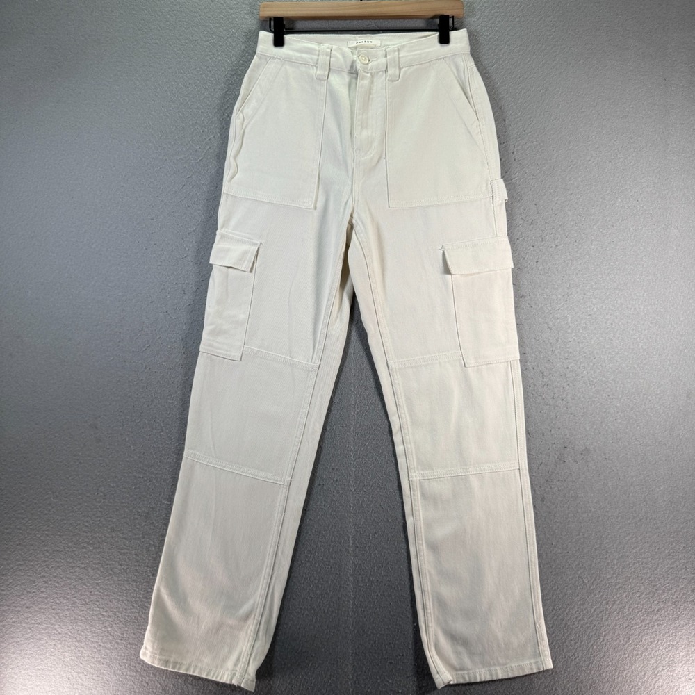 Vintage Pacsun Skate Pants Women 27 White Straight Leg Carpenter Utility Outdoor